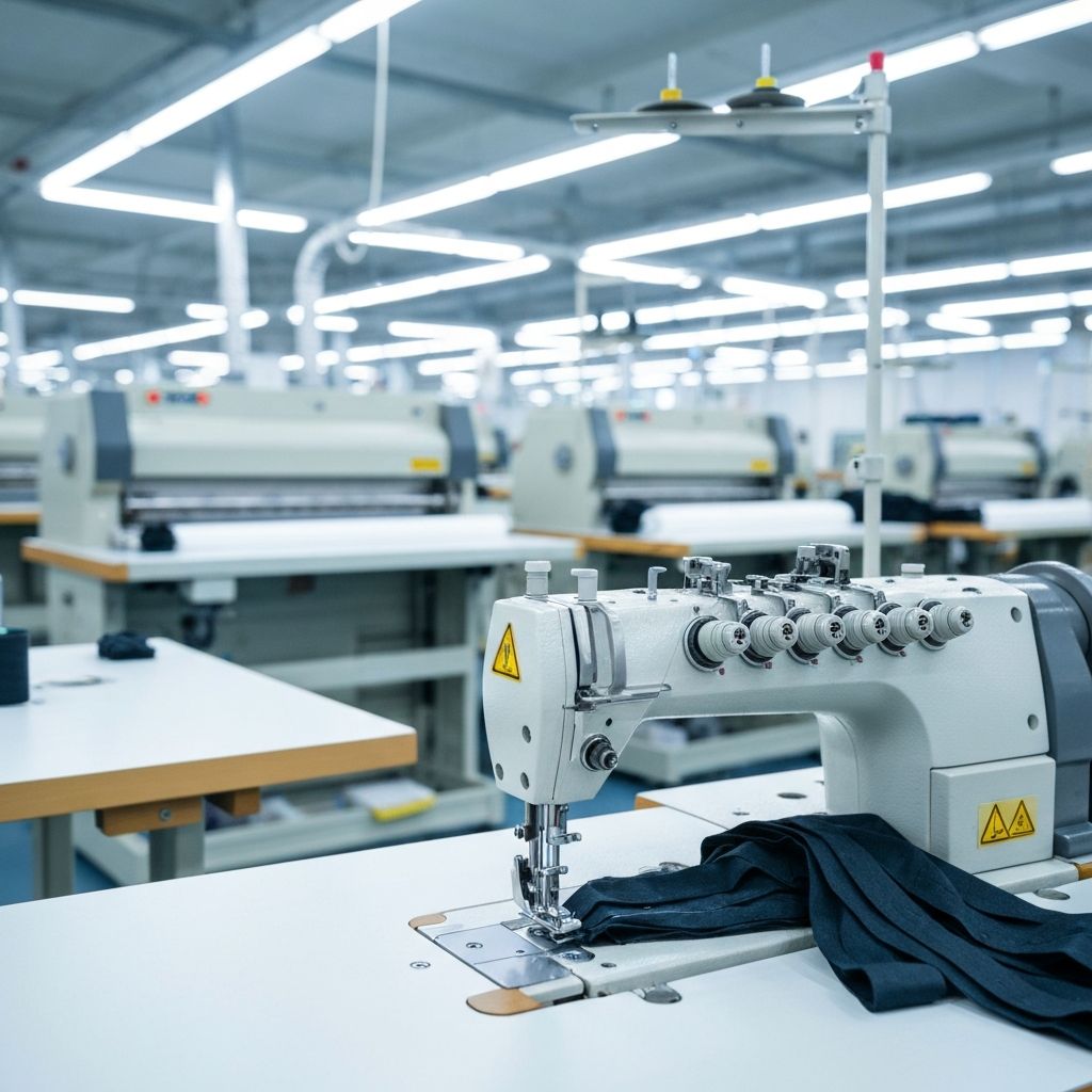 Modern machinery at LNT Garment Solutions